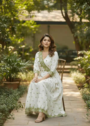 Cream Mal Cotton Frock