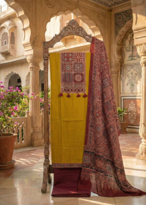 Unstitched Suit - Golden Yellow