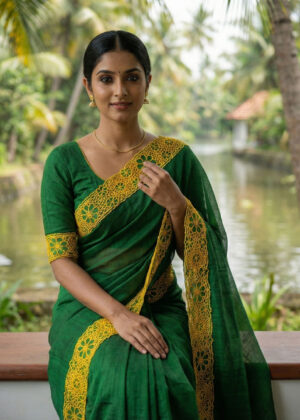 Tropical Dream | Cutwork Saree
