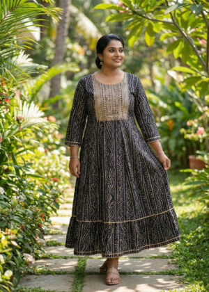 Gold Dust | Plus-Size Anarkali